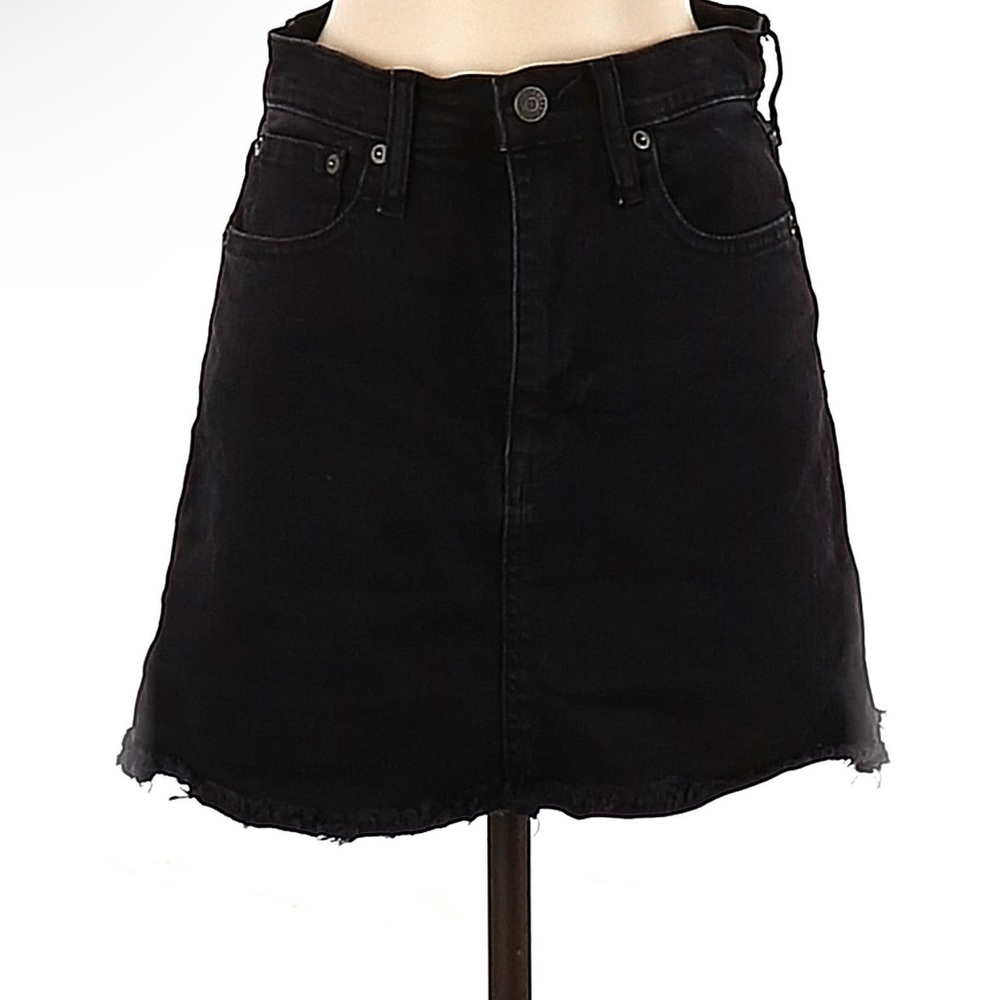 Madewell Black Mini A-Line Skirt